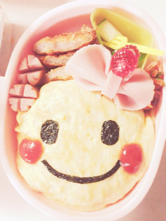 ニコちゃん♡弁当 幼稚園女の子-レシピのメイン写真