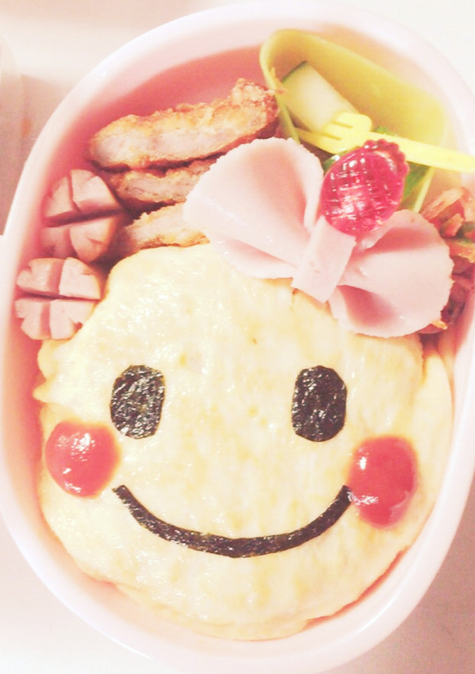 ニコちゃん♡弁当 幼稚園女の子-レシピのメイン写真