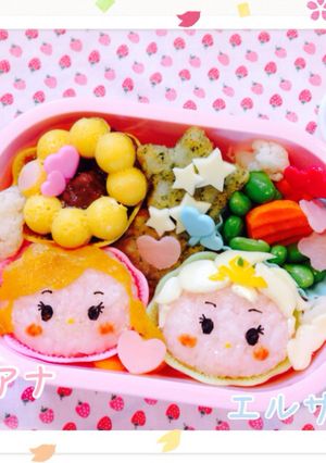 キャラ弁☆ディズニーツムツム☆アナ雪☆-レシピのメイン写真