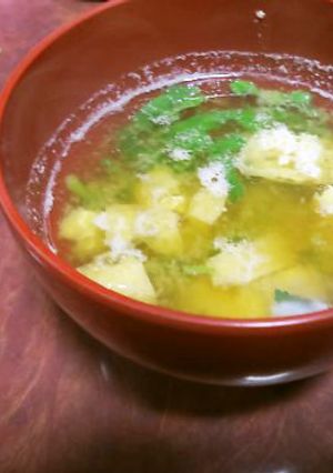モロヘイアの味噌汁-レシピのメイン写真