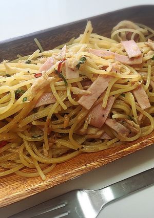 バジルとツナのパスタ★ちょっとピリ辛-レシピのメイン写真