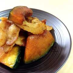 豚バラとかぼちゃのカレーきんぴら-レシピのメイン写真