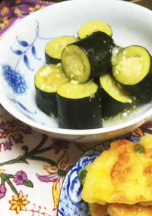 ズッキーニの詰め物和風味-レシピのメイン写真