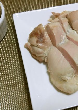 レンジで簡単”蒸し鶏”-レシピのメイン写真