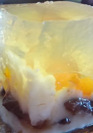 梅酒、牛乳、小豆の三色寒天ゼリー-レシピのメイン写真