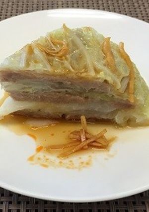 ひき肉と白菜の重ね蒸し-レシピのメイン写真