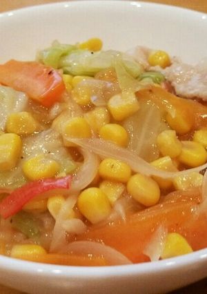 野菜たっぷりちゃんぽん風♡あんかけご飯-レシピのメイン写真