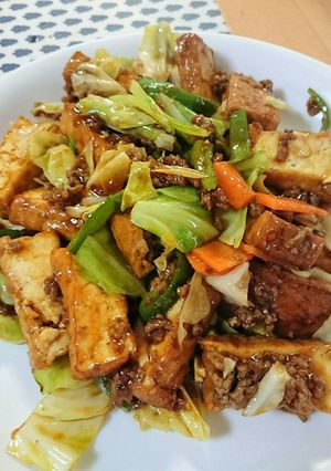 簡単‼☆ﾚﾄﾙﾄ麻婆で厚揚げ麻婆豆腐☆-レシピのメイン写真