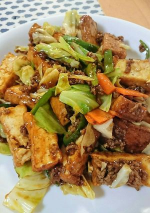 簡単‼☆ﾚﾄﾙﾄ麻婆で厚揚げ麻婆豆腐☆-レシピのメイン写真