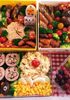 姪っ子の運動会用リラックマ&アンパンマン-レシピのメイン写真