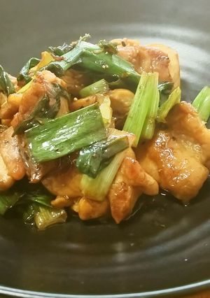 簡単！麺つゆでねぎチキン炒め-レシピのメイン写真