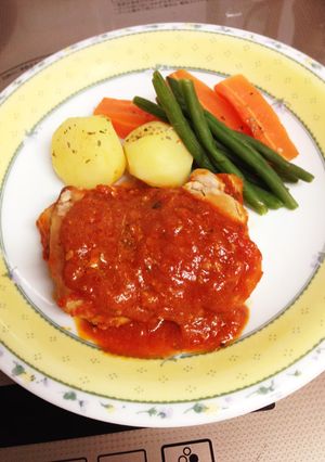 鳥もも肉のトマトソースがけ-レシピのメイン写真