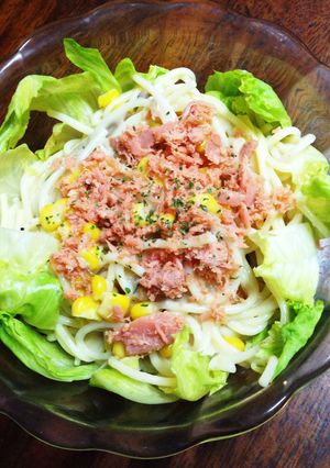 キャンプ飯！ 鮭のクリームパスタサラダ-レシピのメイン写真