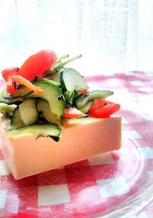 ビックリ！水っぽくない豆腐サラダ-レシピのメイン写真