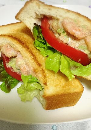 シーザーとたらこのぷちぷちホットサンド-レシピのメイン写真