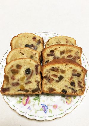 ラム酒漬けフルーツパウンドケーキ-レシピのメイン写真