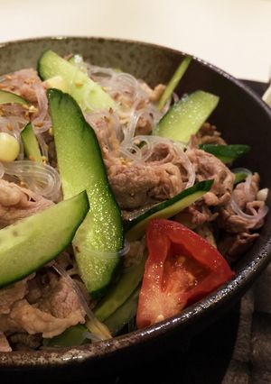 ♪牛肉と夏野菜のガッツリ☆サラダ♪-レシピのメイン写真