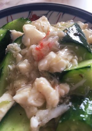 胡瓜と豆腐の中華風-レシピのメイン写真