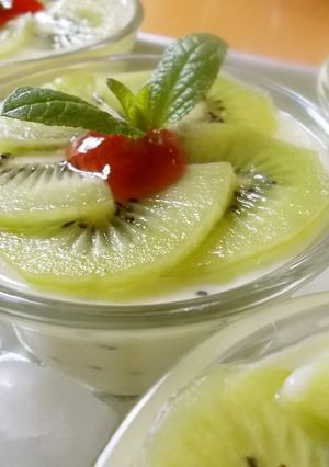 豆腐と豆乳で♡キウィの冷たいデザート♡-レシピのメイン写真