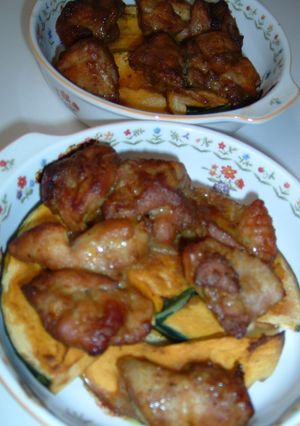 かぼちゃと鶏肉のガーリック焼き-レシピのメイン写真