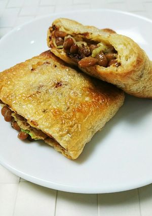 ピリ辛納豆巾着-レシピのメイン写真