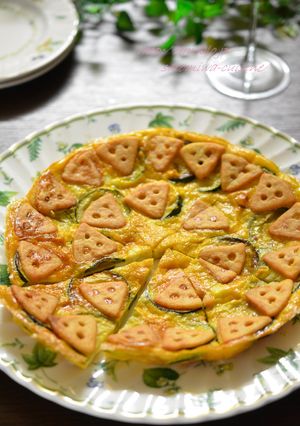 チーザとズッキーニのスペイン風オムレツ✿-レシピのメイン写真