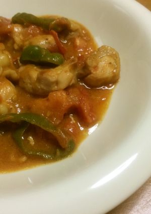 【減塩】鶏肉のトマト煮 無塩みそ風味-レシピのメイン写真