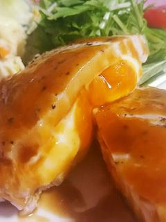 豚肉の目玉焼きサンドソテー!-レシピのメイン写真