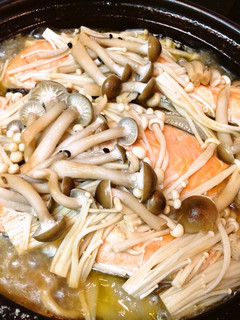 鮭とキノコのタジン蒸し-レシピのメイン写真