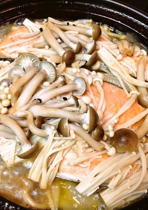 鮭とキノコのタジン蒸し-レシピのメイン写真