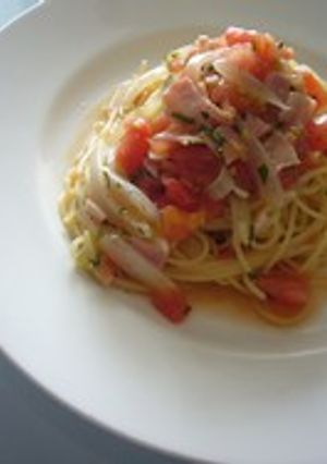 トマトとバジルの冷製パスタ-レシピのメイン写真