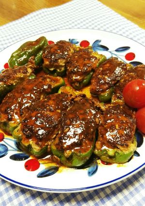 軸もワタも種も捨てない！ピーマンの肉詰め-レシピのメイン写真