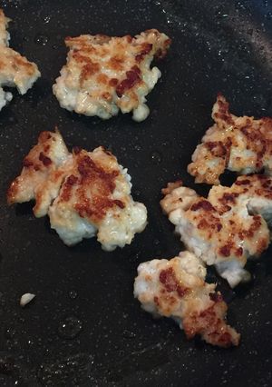 なめ茸で和風鶏肉バーグ☆混ぜて焼くだけ☆-レシピのメイン写真