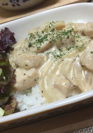 簡単♪チキンクリームストロガノフ-レシピのメイン写真