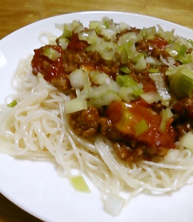 めみ単単(坦々)そうめんチャンプルー-レシピのメイン写真