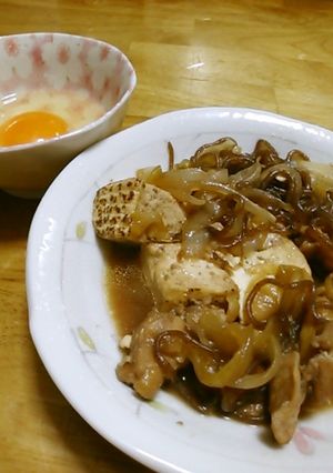 鶏肉と焼豆腐のすき煮-レシピのメイン写真