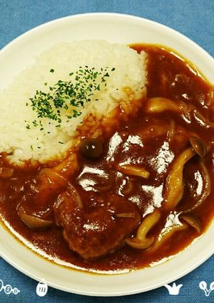 煮込みハンバーグ-レシピのメイン写真
