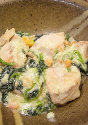 鮭とほうれん草のクリーム煮-レシピのメイン写真