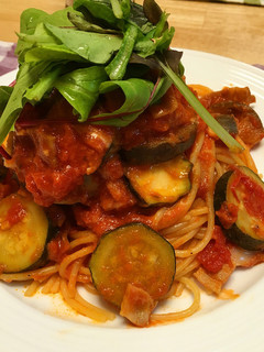 *夏野菜のトマトソースパスタ*-レシピのメイン写真