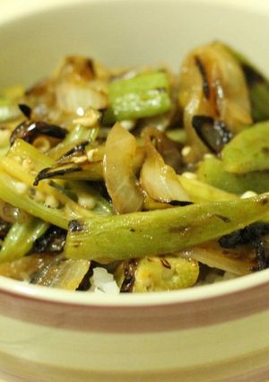 生姜香るオクラ丼-レシピのメイン写真