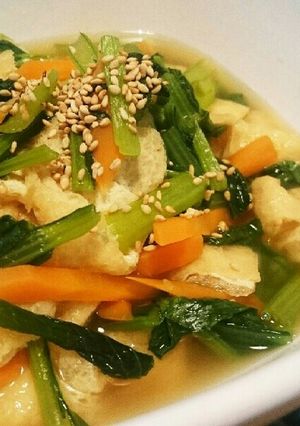 小松菜のゆず胡椒あっさり煮-レシピのメイン写真