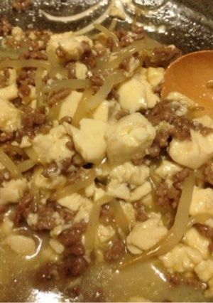 簡単☆肉と豆腐とモヤシで節約レシピ-レシピのメイン写真