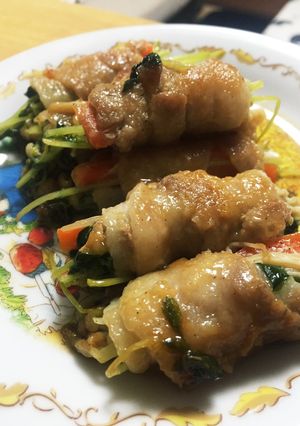 豚肉とえのきの野菜巻き-レシピのメイン写真