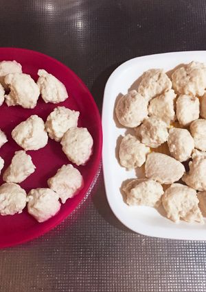 我が家のごはん ふわふわ鶏団子 離乳食-レシピのメイン写真