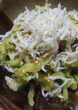 キュウリと縮緬雑魚の‥酢味噌あえ-レシピのメイン写真