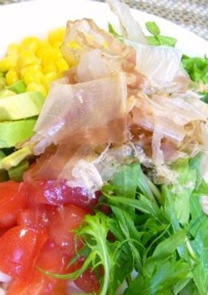 具だくさんのサラダうどん-レシピのメイン写真