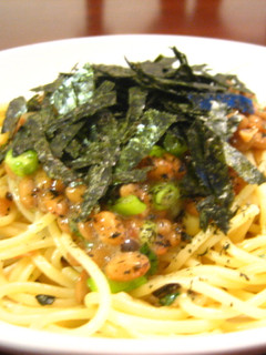 梅マヨ納豆スパ-レシピのメイン写真