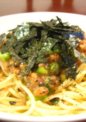 梅マヨ納豆スパ-レシピのメイン写真