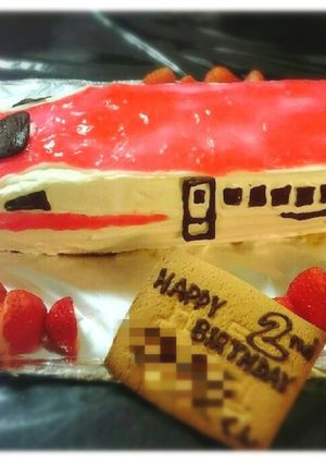 お誕生日に☆ロールケーキで新幹線こまち-レシピのメイン写真