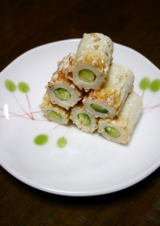 簡単！きゅうり竹輪の胡麻マヨ和え-レシピのメイン写真